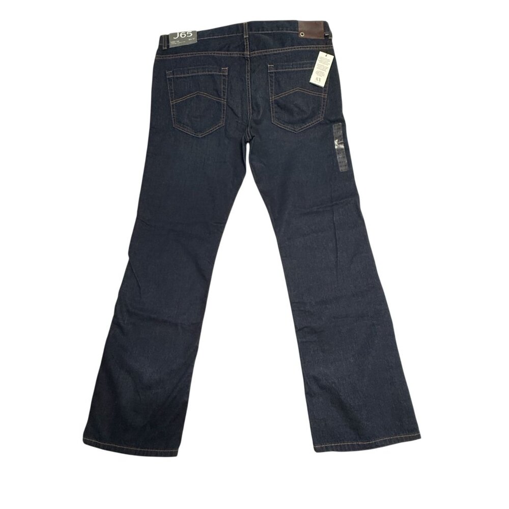 NWT Armani Exchange Mens J65 Easy Fit Jeans 38x32 Dark Wash Low Rise Straight - Picture 3 of 10